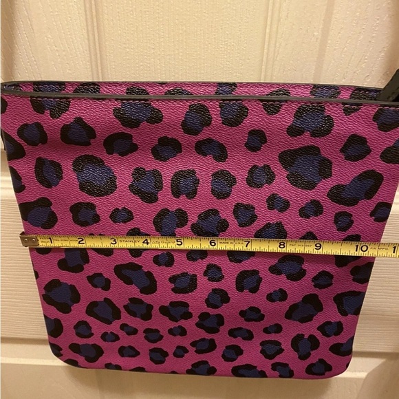 Vera Bradley Purple and Black Leopard Print Women's Crossbody Bag - Picture 14 of 15